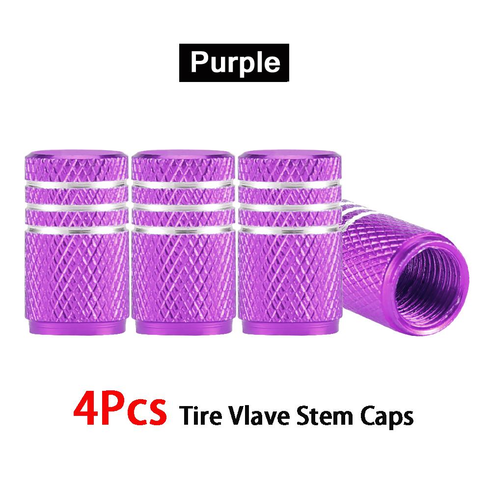 DSYCAR 4Pcs/Lot Universal Alu-Alloy Tire Valve Caps for Car Truck Motorcycle Bicycle Valve Stem Cover Tire Accessories Valve Stems 1