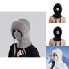Knitted Winter Hat For Women With Neck Covering And Windproof Features For Outdoor Cycling