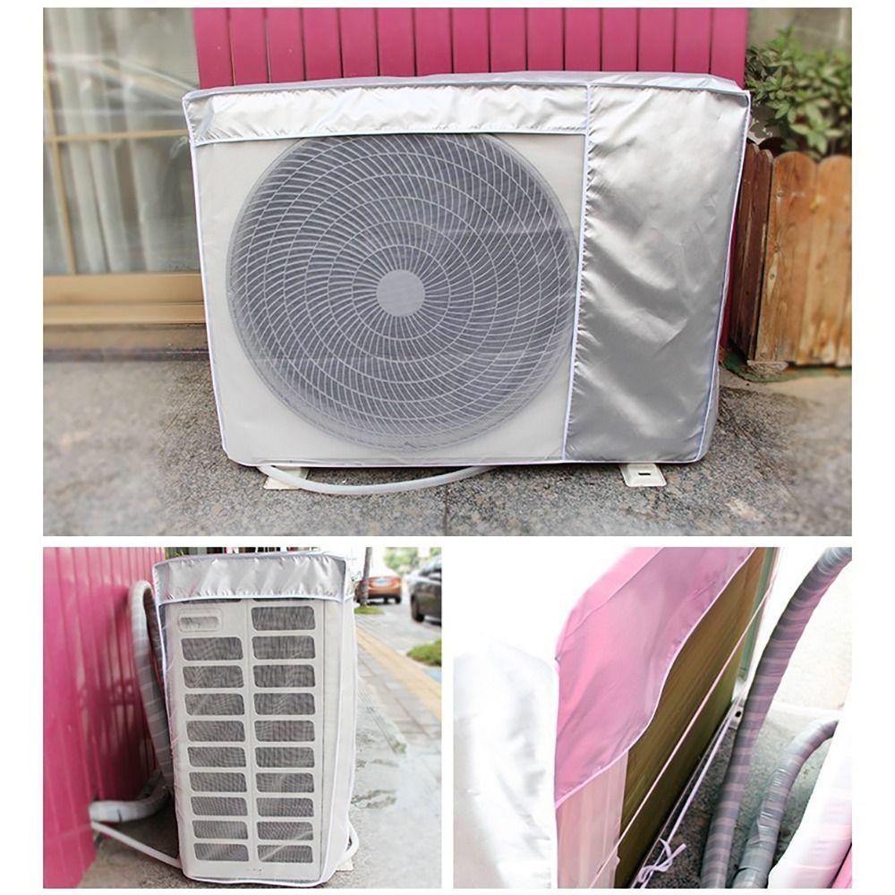Multisize Air Conditioner Cover Silver Sunscreen Cover New Waterproof Dust Cover  Outdoor