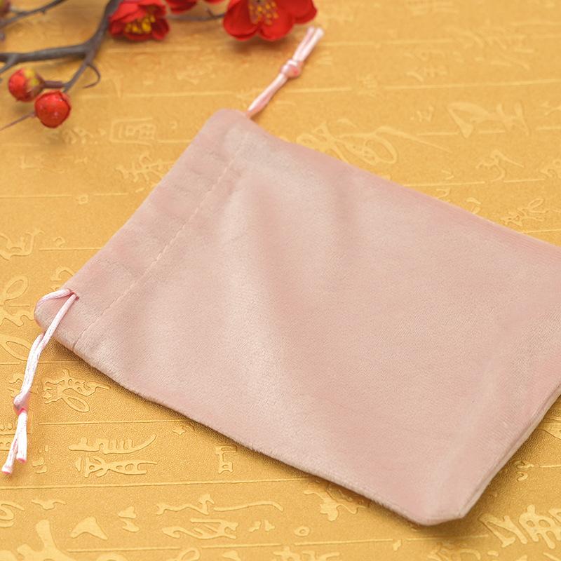 Pogrubiona aksamitna torba ze ściągaczem, aksamitna torba na sznurki, super miękka torba na sznurki, torba na biżuterię