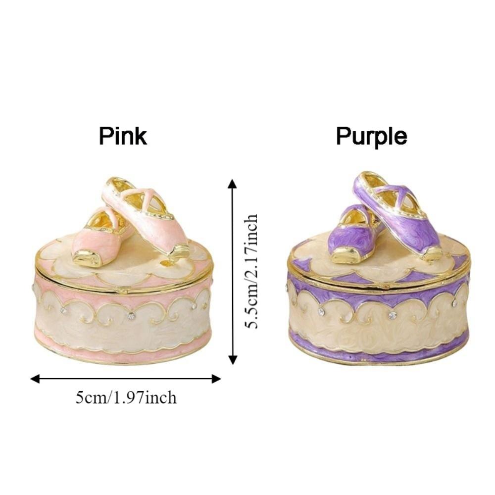 Exquisite Jewelry Storage Box Hand-painted Small Box Ballet Shoes Trinket Box  Ring Storage