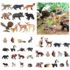 10/14/16 Stück Wildtiere Zoo Plastikmodelle Simulation Bär Tiger Adler Modell Actionfigur Figuren Kinder Kognitionsspielzeug