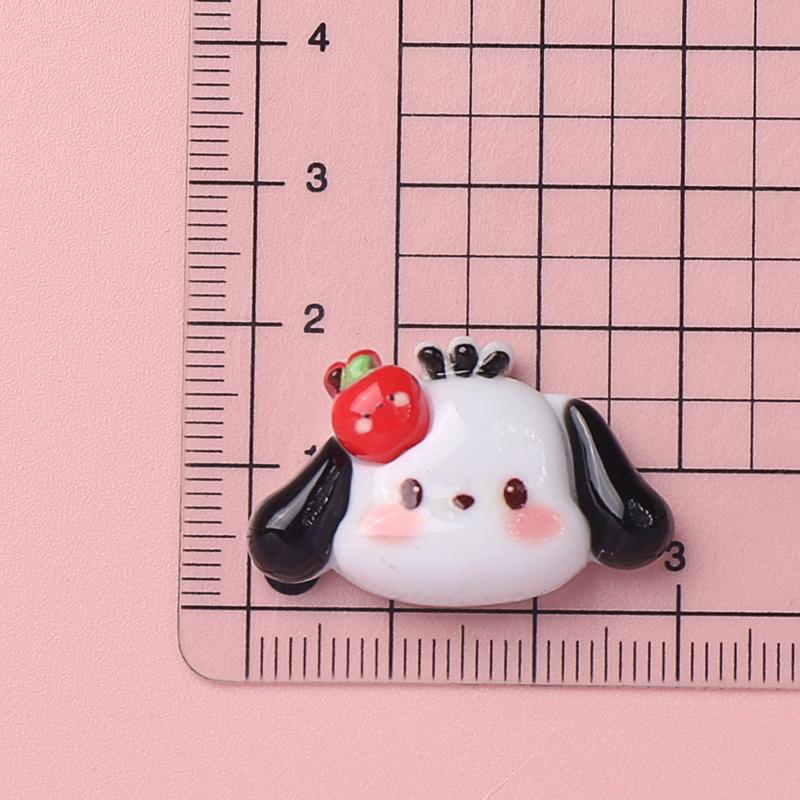 10 Pcs New Kawaii Cartoon Kitten, Puppy, Rabbit Resin Flat Back Scrapbook Figurine Diy Bow Decor Accessories Crafts A9