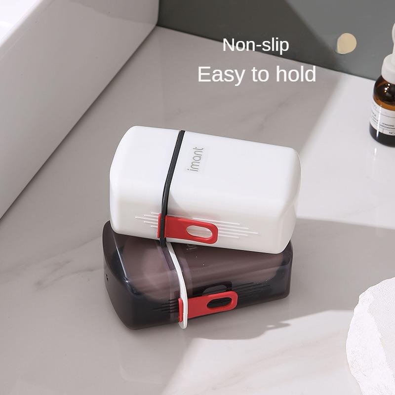 Portable Soap Rack New Waterproof with Cover Soap Container Travel Case Plastic Soap Storage Box Bathroom