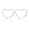 Geometric Elegant 2021 Heartshaped Alloy Earrings For Women In Colors Bright