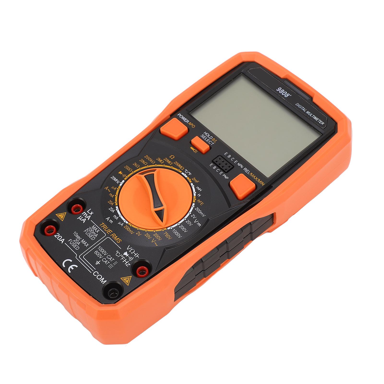 

9808+ 2000uF 20MHz LCD Digital Multimeter AC DC Current Voltage Resistance Inductance Meter
