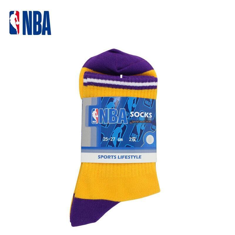 Lakers Men's Mid-Tube Sports Socks (2-Pack)