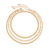 Hip Hop Metal Wind Chain Necklace Simple Personality Cuban Multi-layered Clavicle Chain Necklace Set Niche Design