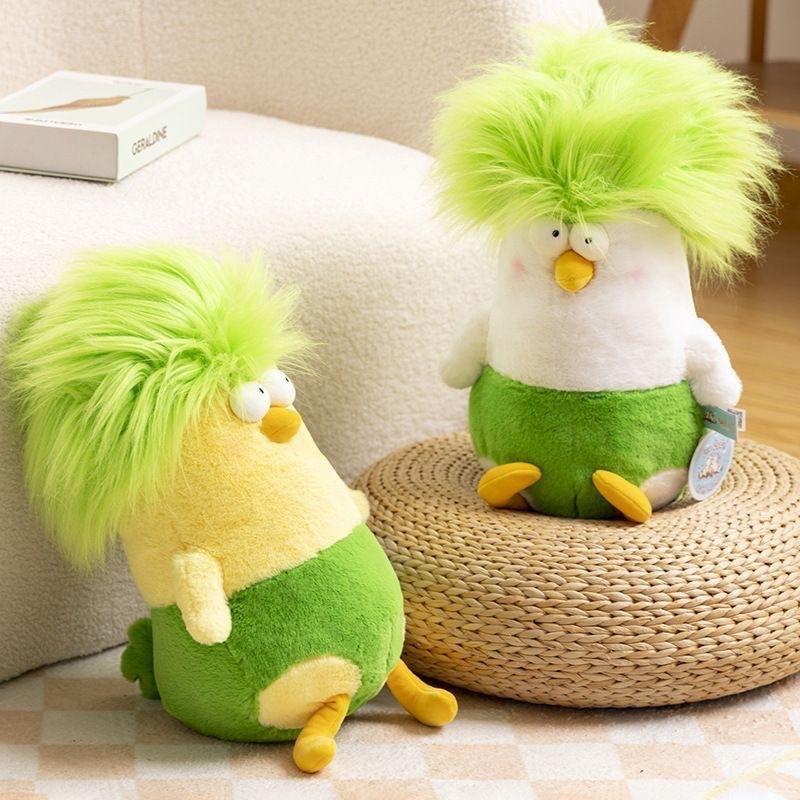 Pollo de Dibujos Animados con un Primer Plano - Peluche, Regalo de Confort para Niños, Muñeco de Máquina de Garra, Juguete de Regalo, Muñeco de Gallito