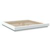 VidaXL Bed Frame with LED Lights White 200x200cm Engineered Wood, bedroom furniture, bed base, pallet bed, bed, double bed, 3281070