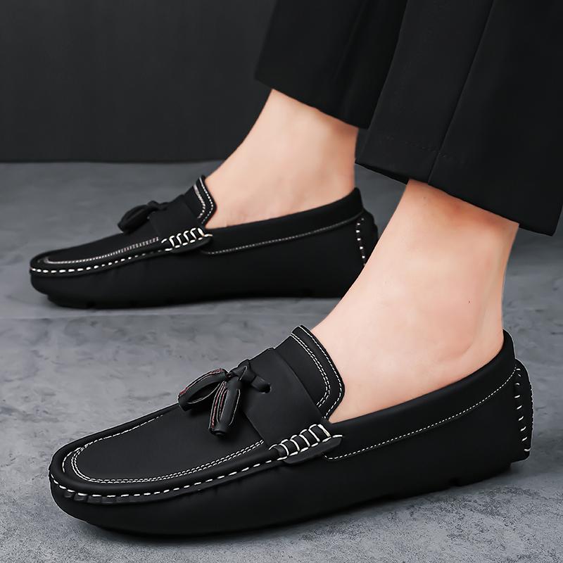 Man's Luxury Brand Loafers Sneakers 46 Comfortable High Quality Men Casual Shoes Fashion Genuine Leather Suede Moccasins Flat Dr