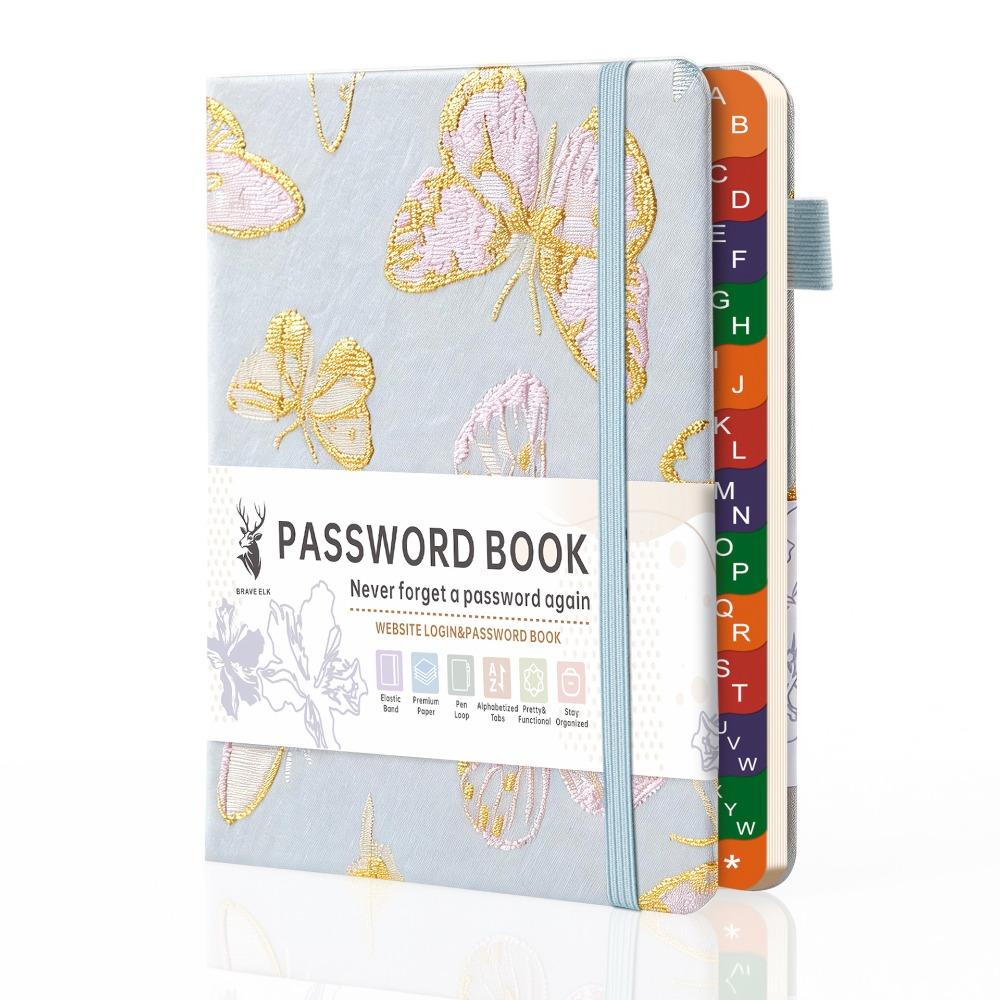 

Delicate Embroidered Decoration Secure Band Design Notebook Daily Writing