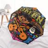 1pc Coco Automatic Folding Umbrella: Compact 8 Bone Design Cartoon Outdoor Travel Companion, Business Umbrella, Christmas Valentine's Day Bi