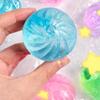 Clear Bun With Gold Powder Slow Rebound Maltose Toy Transparent Stress Ball Kawaii Decompression Toy Stress Relief For Kids