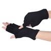 Warm Winter Black Stretch Elastic Half Finger Gloves Mittens Fingerless Gloves Knitted Gloves
