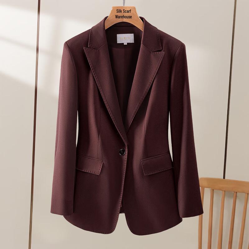 Women s Elegant Solid Color Blazer M