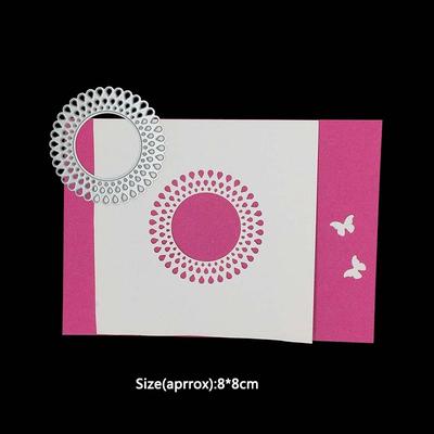 METAL CUTTING DIES Water Droplet Circle Scrapbook Paper Craft Handmade Card Punch Emboss Art Die