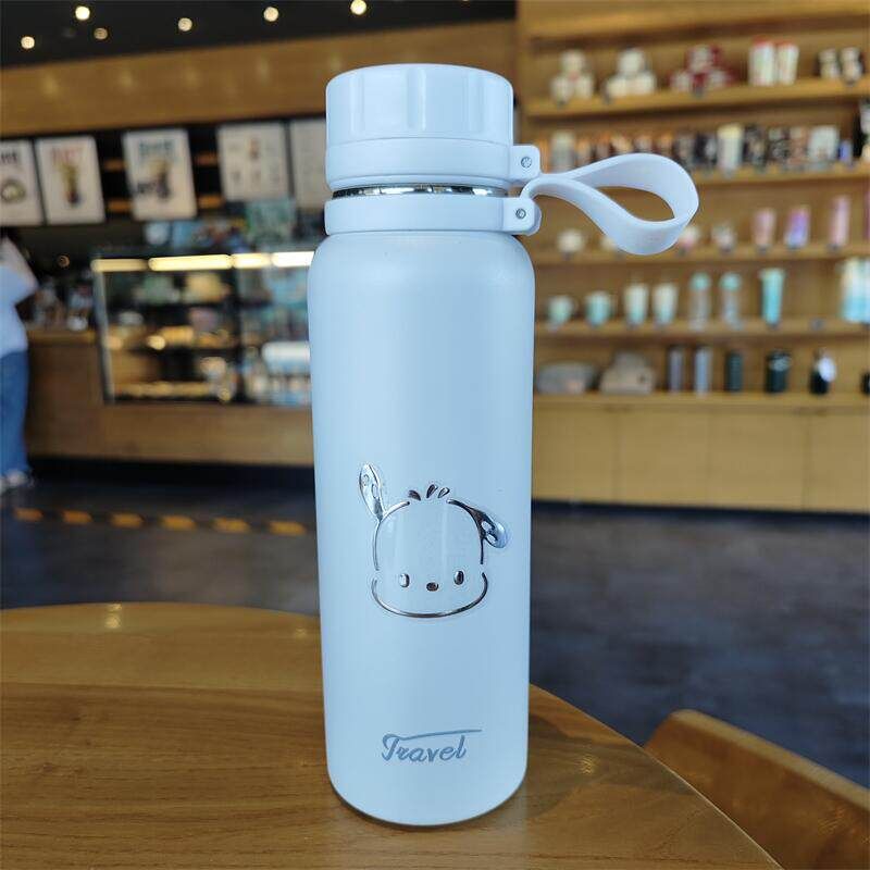 

Minimalist Large Capacity Thermos Cup Good-looking with Tea Strainer Student Water Cup Male and Female Portable Tea Water Separation Tea Brewing Cup White 650ml(Free Cup Brush Pacha Dog Sticker)