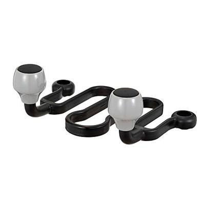 Napolex Fizz-1091 Double Arm Hook for Cars, Easy Installation Just Through Headrest Stays, Load