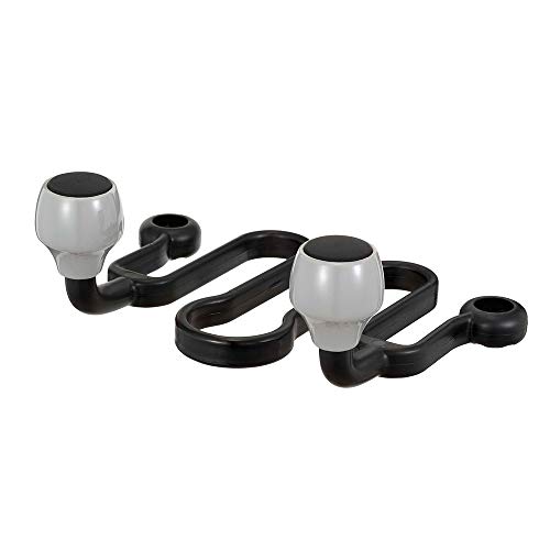 Napolex Fizz-1091 Double Arm Hook for Cars, Easy Installation Just Through Headrest Stays, Load