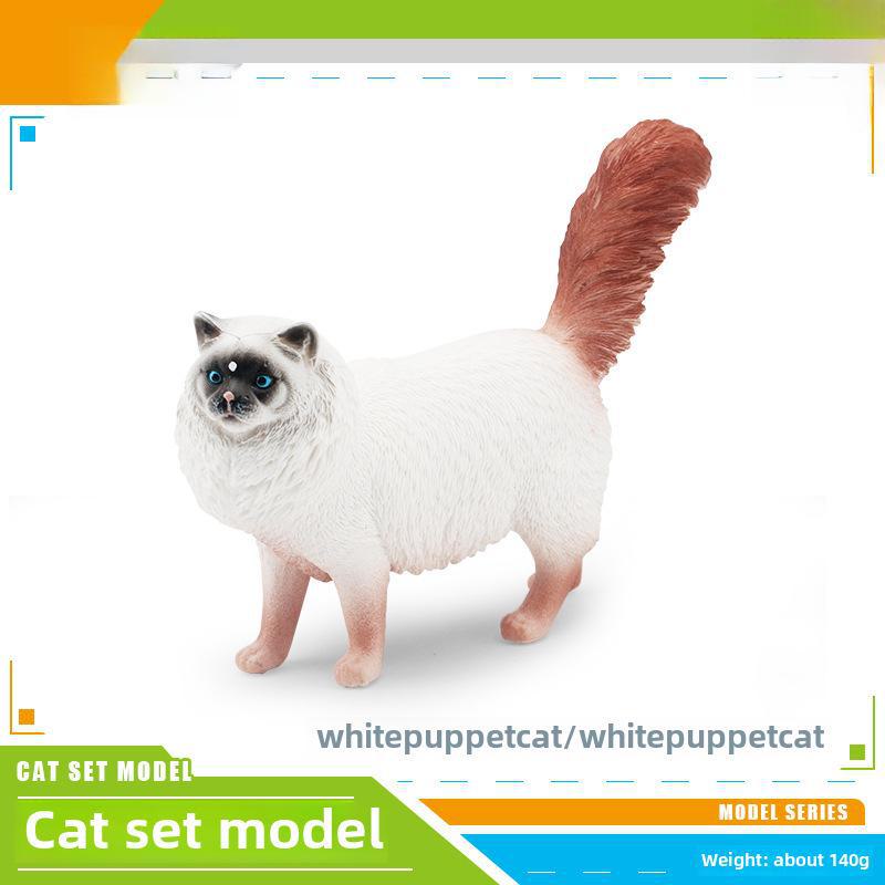 Set Jucării Pisoi Alb-Negru pentru Copii - Ornamente Model Pisică Rurală Chineză