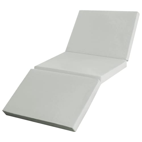 High-resilience Mattress, Single, Tri-fold, Extra Thick, 10cm, Foldable Mattress with Textured Surface, SL-B504-97195GY