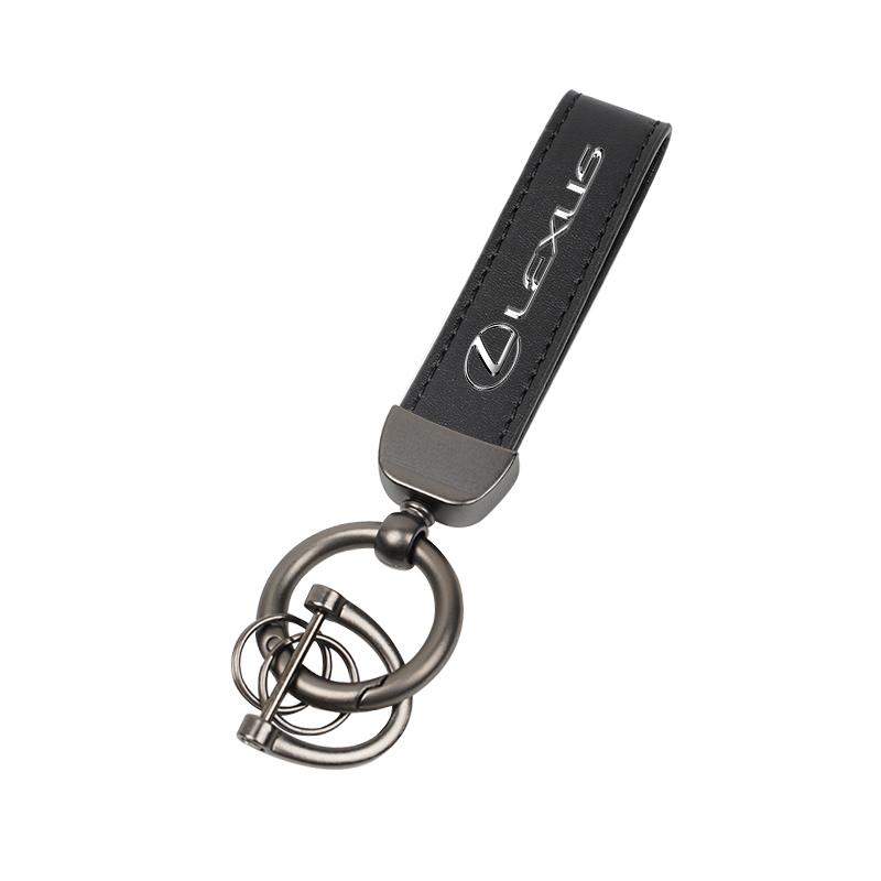 Car Key Chain Rings Leather Emblem Keychain Auto Keyring For Lexus FSPORT GS GX IS LS LX CT LC RC LBX NX RX 350h 450h ES UX 300e