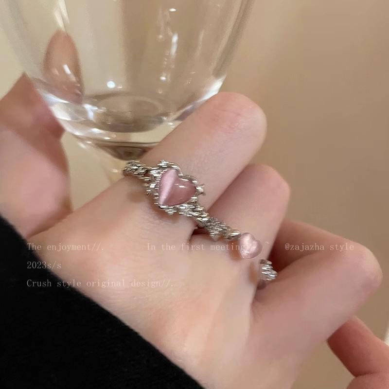 Elegant Butterfly Zircon Silver Ring: Women's High-End Luxury Style Jewelry