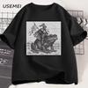 Vintage Medieval Knight T Shirt Funny Frog Knight Rider Tshirt Fashion Cotton Crew Neck Shortsleeved Top Unisex Women Clothes