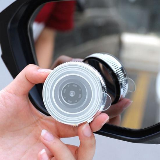 2× Blind Spot Mirror Adjustable Round Glass Convex Car Side Rear View Mirror