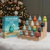 Regalo di Natale per Tutte le Età Calendario dell'Avvento Gnomo 2026 Stile Vetro Marino Conto alla Rovescia Regali Interattivi per Bambini Mini Ciondoli da Appendere Casa Xmas