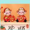 Prosperity Wealth God Resin Car Ornament With Lucky Symbols For New Year Gift