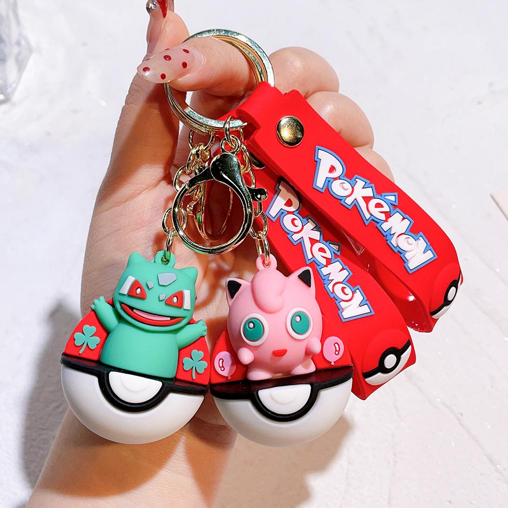 Pok é mon Pok é Ball Pikachu Keychain, Pok é mon Cute Key Pendant, Men's and Women's Keychain, Doll Machine, Gift Wholesale