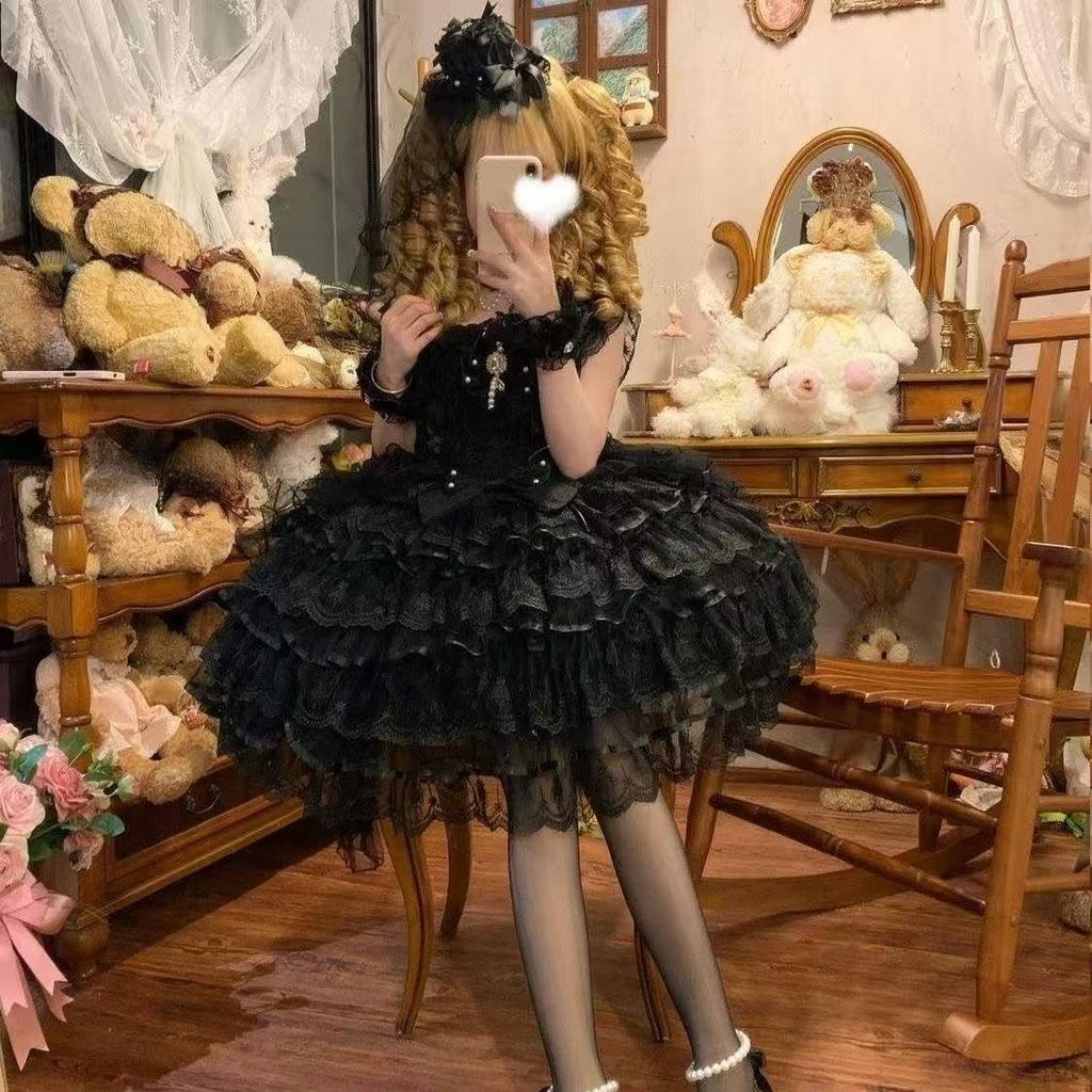 Abbigliamento Cosplay Ragazze Design Vestito Lolita Dolce Sposa JSK Abito Sottoveste Estate
