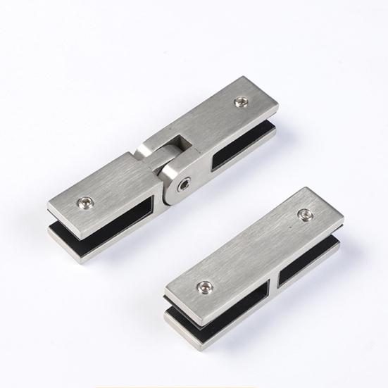 Clemă de sticlă din oțel inoxidabil 304 pentru balustradă neagră, cu garnituri de cauciuc puternice