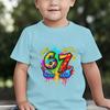 Regalo per il 7° Compleanno T-shirt Grafica Abbigliamento Bambina Bambino 6 7 Meme Morbida Maglietta in Cotone T-shirt Bambini Avevo 6 Anni Ora Ne Ho 7 Maglietta per il Compleanno