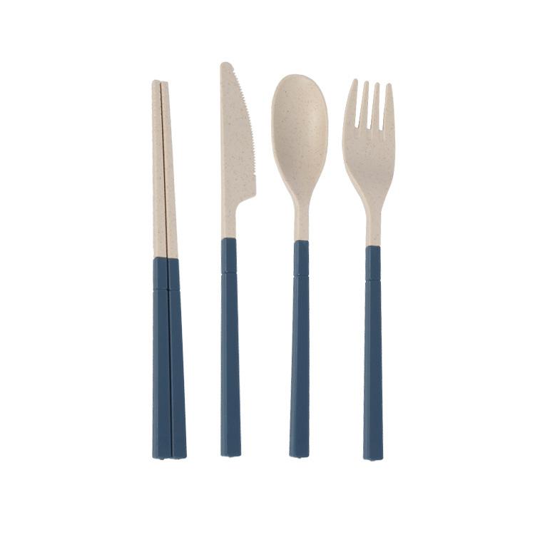 Portable Folding Cutlery Set for Outdoor Use Knife Fork Spoon and Chopsticks