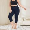 Women's Fashionable Casual Plus Size Athletic Leggings With High Waist And Butt-Lifting Effect 7/8 Length Yoga Shorts