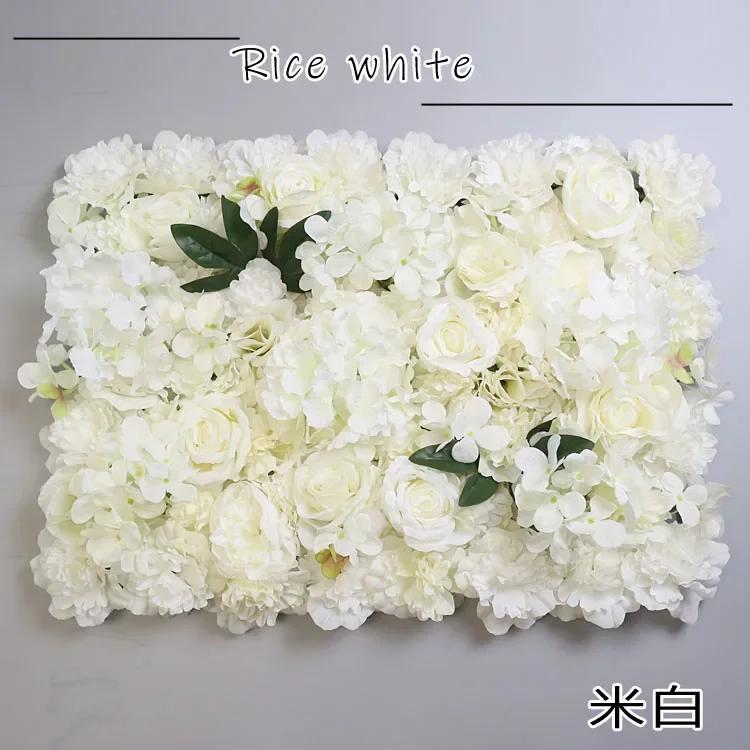 Artificial Flower Flower Wall Three-dimensional Background Wall Wedding Decoration Rose Silk Cloth Modern Home Decoration Part