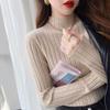 Autumn and Winter Sweater Half-turtleneck Knitted Slim Base Shirt Top Women's Clothing
