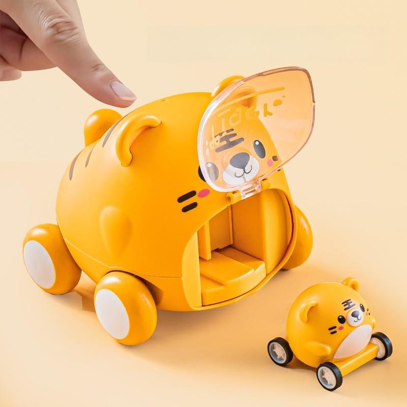 Animal Themed Inertia Toy Car For Kids With Interactive Play And Durable Plastic Material