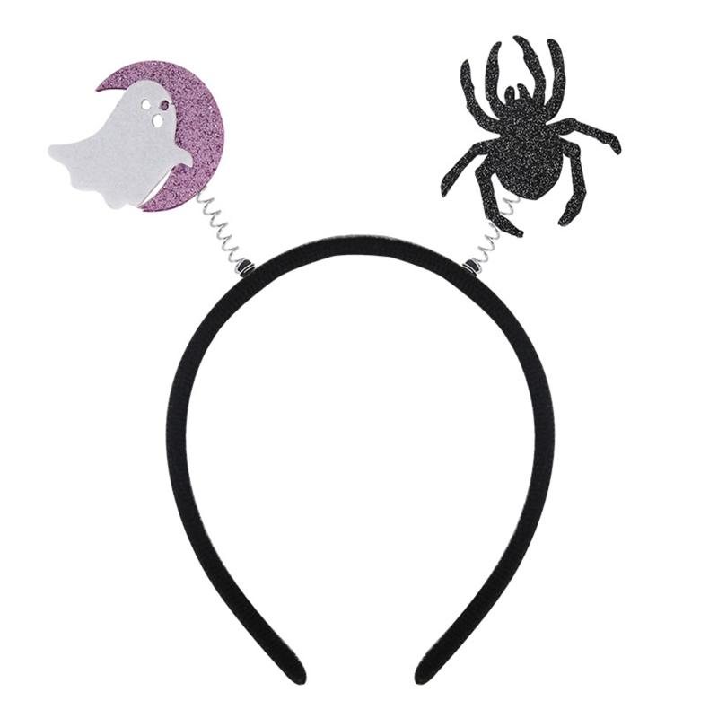 

Halloween Party Headband Ghost Pumpkin Wing Headband Hair Hoop Headdress Hair Accessories for Festivals Carnival Easter