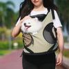 Dog and Cat Pet Sling Carrier Front Carry Pet Backpack with Adjustable Shoulder Breathable Frees Up Waterproof Nylon Ergonomic Easy To White Bag,
