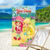 1pc Princess Strawberry Beach Towel with Custom Name, Beach and Seaside Swimming Pool Equipment, Fashion Pattern, Rectangular, Travel Essential