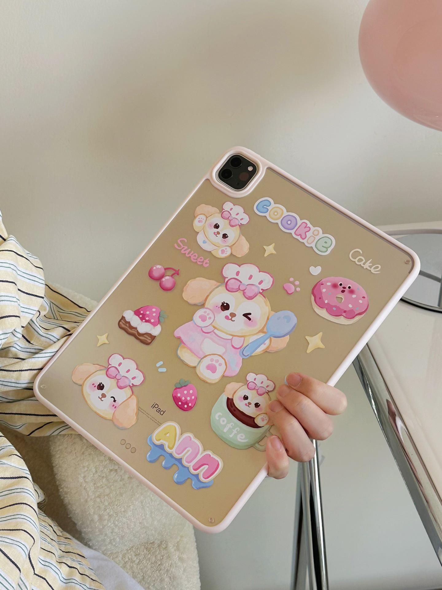 Acrylic Cream Cookie iPad Air 5 10th Gen Case iPad Air 7 2025 (11-inch)