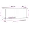 814422 vidaXL Coffee Table Honey Brown 80x50x40 Cm Solid Pine Wood