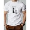 Chess King Pawn Mirror Graphic T-Shirt,Soft Breathable & Fade-Resistant, Classic Fit for Daily Casual Wear