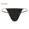 Pánská tanga Ledové hedvábné spodní prádlo Sexy G-Strings Kovové řetízky vyhloubené Pohodlné kalhotky Slim Fit Kalhotky s vysokou elasticitou