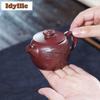 150ml Exquisite Yixing Purple Clay Teapots Handmade Big Caliber Cannon Spout Pot Raw Ore Mud Kettle Zisha Tea Set Tableware Gift