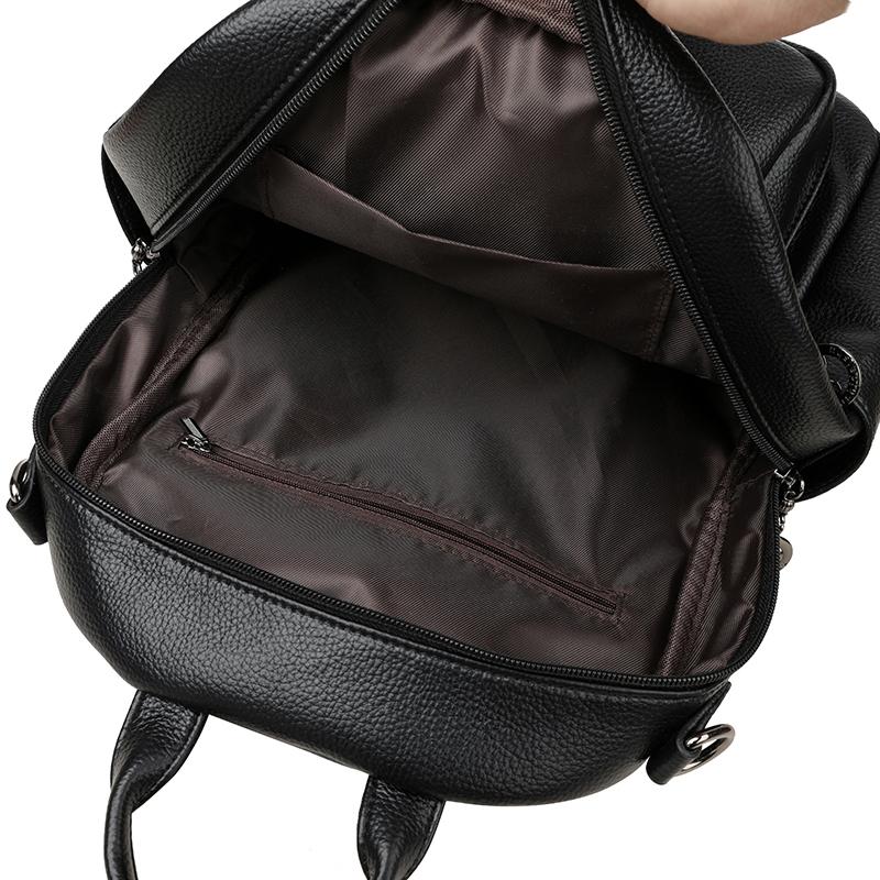 Women's PU Backpack Large Capacity Travel Multi-function Shoulder Bag